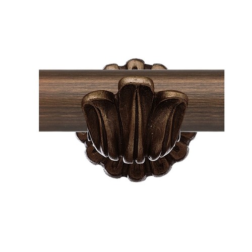 Ornate curtain pole bracket - pole,