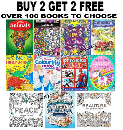 Adult kids colouring book - adult,
