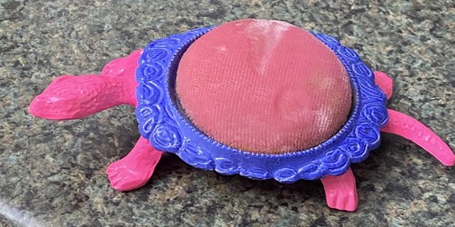 Vtg hot pink libby - pink, turtle