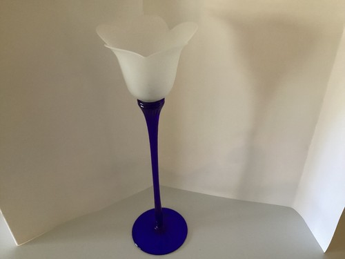 Glass candle holder made - candle, in