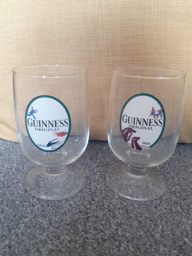 Guinness half pint glasses - half,