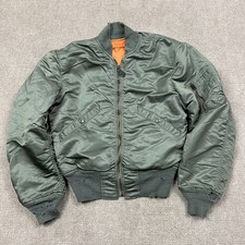 Vintage 60s Military USAF L-2B Bomber Jacket Flying Light Zone Men Small Vietnam