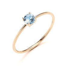 9ct Yellow Gold Blue Topaz