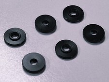 6 NEW Black Washers Mobylette