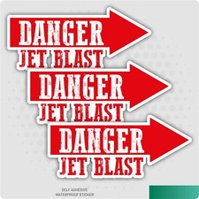 3 x Danger Jet Blast Aircraft