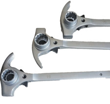 19 x 21mm Scaffold Spanner Ratchet Podger Scaffolding Pry Bar Wrench Top Quality