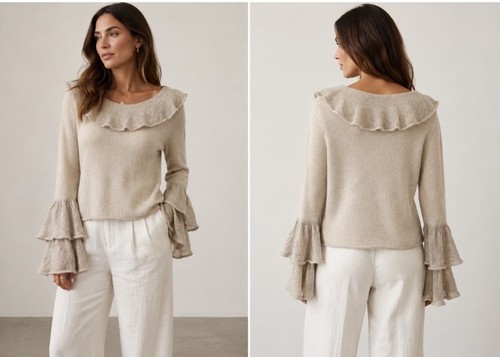 Zara beige alpaca wool - zara, blend