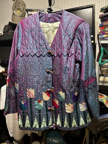 Handmade quilted jacket - jacket, of