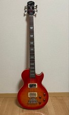 Epiphone Les Paul Bass Guitar Sunburst Finish Excellent Sound Quality