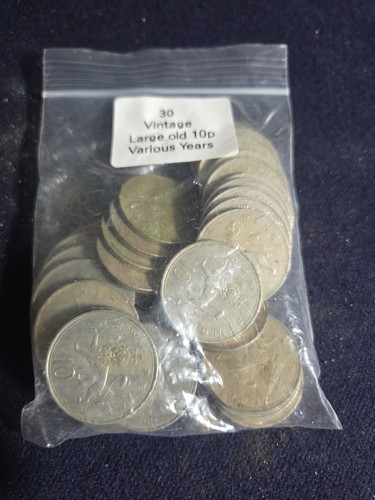 Vintage large old 10p - 30,