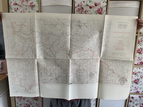 Vintage ordnance survey map - vintage,