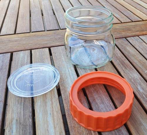 Kilner ravenhead jar - kilner, orange