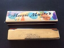 Vintage boxed music master Harmonica Foreign in Box UC 012 Mouth Organ some wear