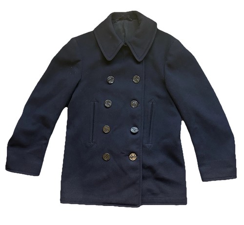 Vintage navy peacoat naval - vintage,