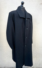 Vintage 1960's British Rail Heavy Wool Overcoat Greatcoat-54" Chest-NOS