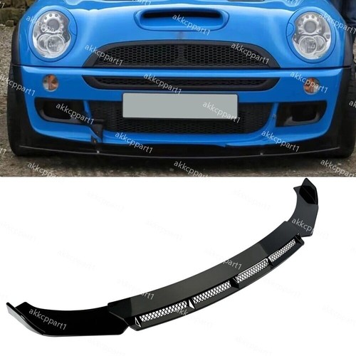 Gloss black front bumper - front,