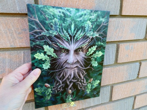 Anne stokes oak king green - stokes, man