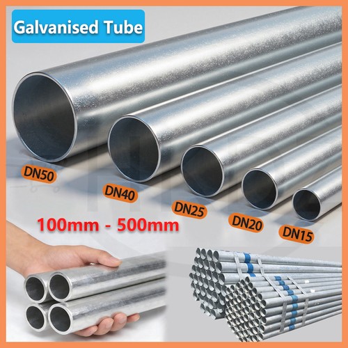 Galvanised tube handrail - galvanised,