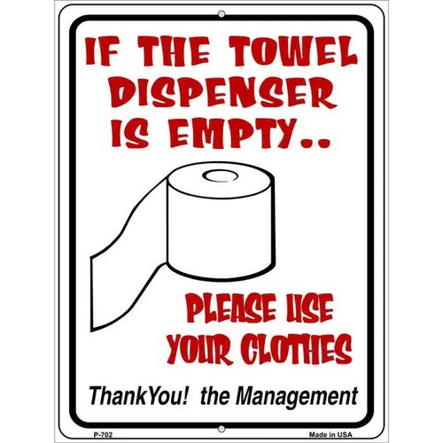 Towel dispenser empty - if, is
