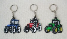 Tractor Keyring Blue Red Green