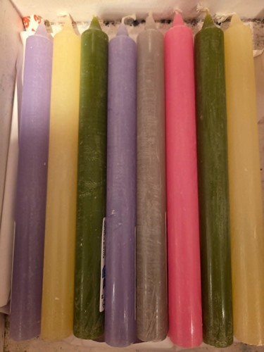 Candles different colors - of,