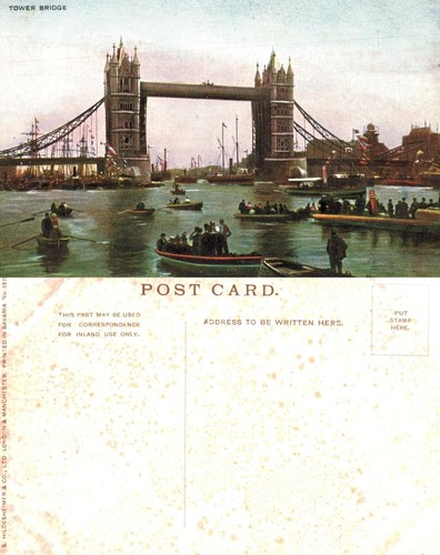 Vintage postcard tower - postcard,