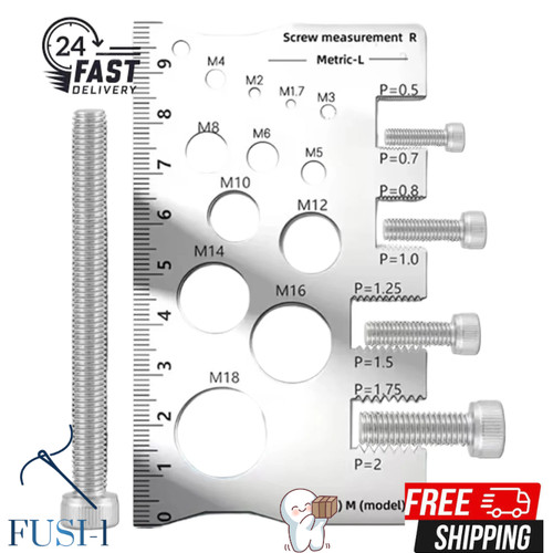 Screw thread pitch gauge ruler - pitch,