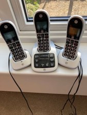 BT 4600 Trio Digital Cordless Phone Big Button Answer Machine in great condition