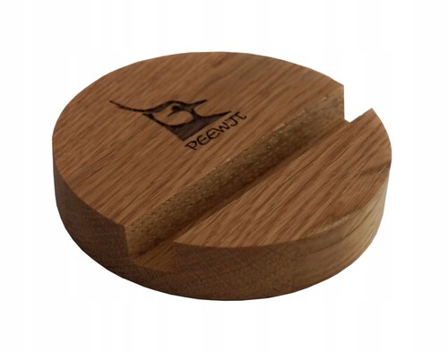 Wooden phone stand - wooden, oak