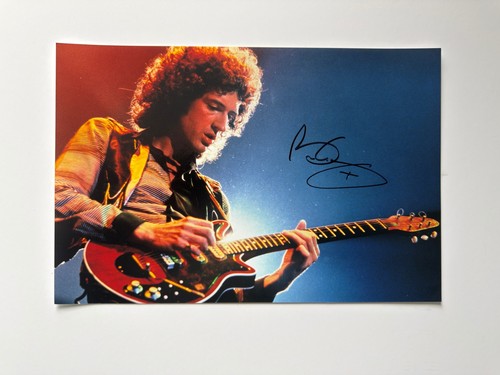 Signed brian may - may, 12x8