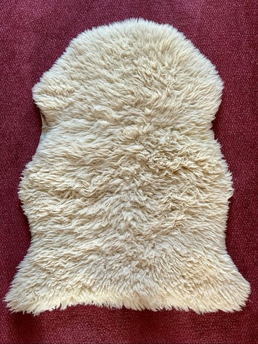 Vintage genuine sheepskin hide - sheepskin,