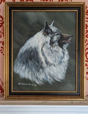 Painting Of Keeshond Dog