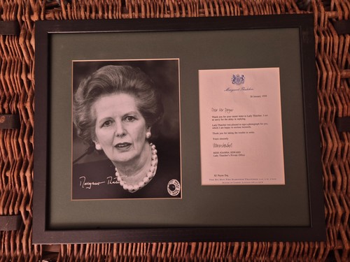 Margaret thatcher hand signed - hand,
