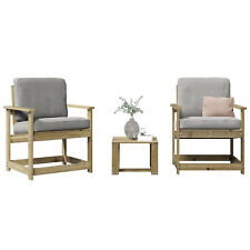  3-Piece Pine Wood Garden  Set