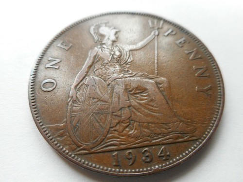 1934 george penny coin - george,