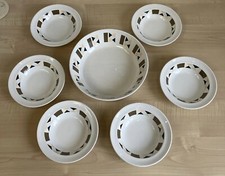Vintage Beswick Set Serving Bowl + Dessert Bowls x6  Metro 7 Piece Set