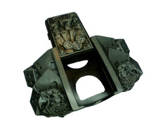 Belt buckle lighter - lighter, silver