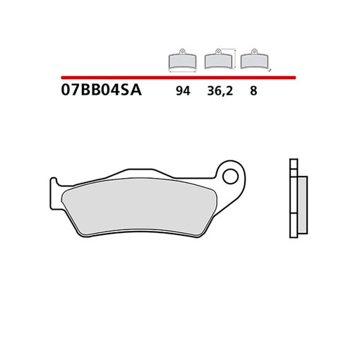 Brembo front brake pad kit - front,
