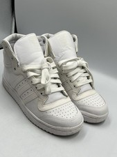 Adidas Top Ten Lace Up High Hi Top Shoes Old School White  Size 5