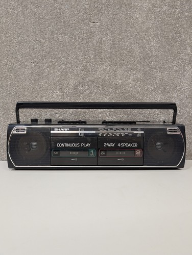 Sharp 268e portable - wq-268e, boombox