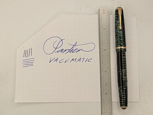 Parker vacumatic green pearl - green,