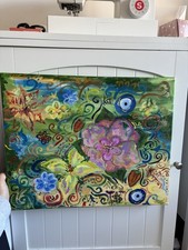 acrylic floral painting