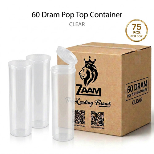 Clear dram pop top - clear,