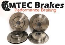 FIAT BRAVO HGT Drilled Grooved Brake Discs FRONT & REAR
