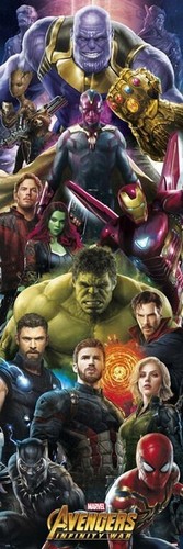 Marvel door poster avengers - poster,