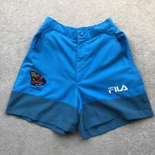 Fila Vintage Men’s Masters Series Tennis Shorts Blue Size W25-30” Made in Italy