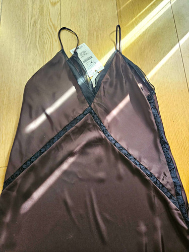 Zara women brown satin - zara,