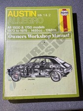 165 AUSTIN ALLEGRO MK1 MK2 1973-1978 HAYNES OWNERS WORKSHOP MANUAL 165