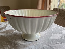 vintage enamel footed  fruit