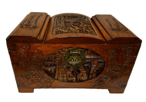 Chinese camphor wood - wood, chest